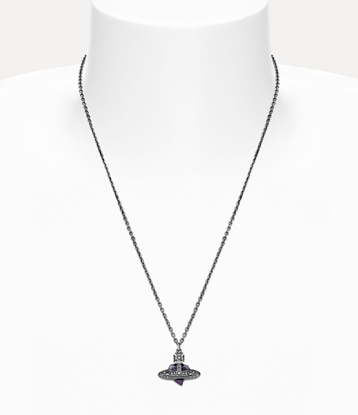 Vivienne Westwood MAN. DIAMANTE HEART PENDANT NECKLACE